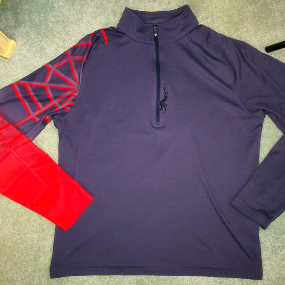 Spyder Other - Mens Spyder Pullover Light Jacket Running 3/4 Zip